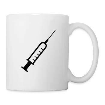 Syringe Medicine Vaccination - Mug - white - Right