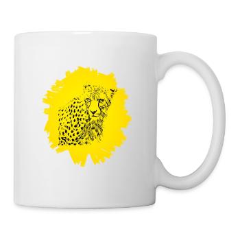 Guépard - Mug blanc - blanc - Droite