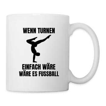 Turnen Turnverein Bodenturnen Turner Geräteturnen - Tasse - Weiß - Rechts