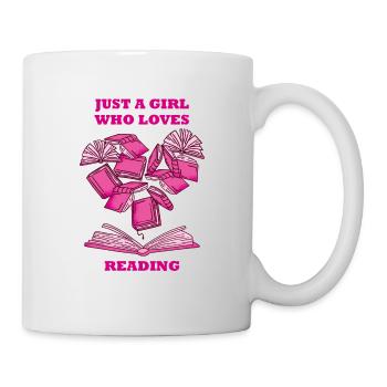 Lesen Bücher Buchliebhaberin Buch Mädchen Leserin - Tasse - Weiß - Rechts