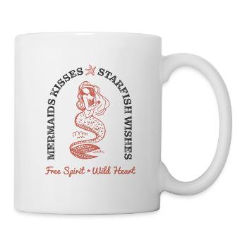 Mermaid Kisses - Tasse - Weiß - Rechts
