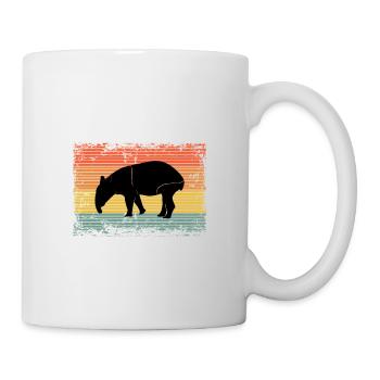 Vintage Tapir Animal Gift Idea - Mug - white - Right