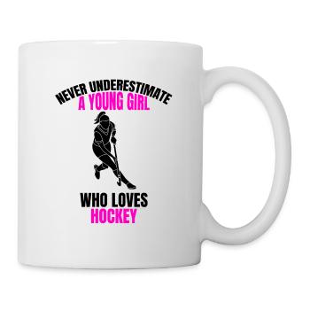 Hockeyspielerin Damen Feldhockey Mädchen Hockey - Tasse - Weiß - Rechts
