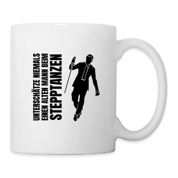 Dad Geschenk Stepptänzer Vater Stepptanz Papa Tanz - Tasse - Weiß - Rechts