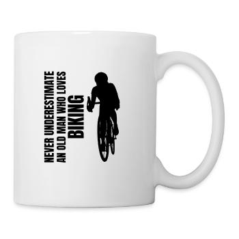 Bicycle Father Bicycle Tour Grandpa Cycling Dad Cycling - Mug - white - Right