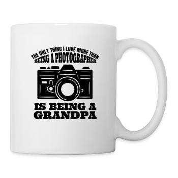 Photographers Grandpa Camera Saying Funny Photographing - Mug - white - Right