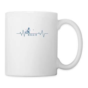 Battements de cœur pour la pétanque - Mug blanc - blanc - Droite