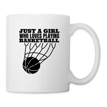 Basket-ball femme basket-ball amateur de basket - Mug blanc - blanc - Droite