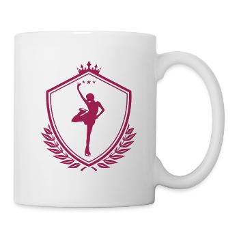 Patinage de glace patinage artistique - Mug blanc - blanc - Droite