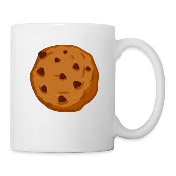 Cookie cookie masque button sticker cadeau - Mug blanc - blanc - Droite