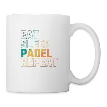 Eat Sleep Padel Repeat - Mug blanc - blanc - Droite