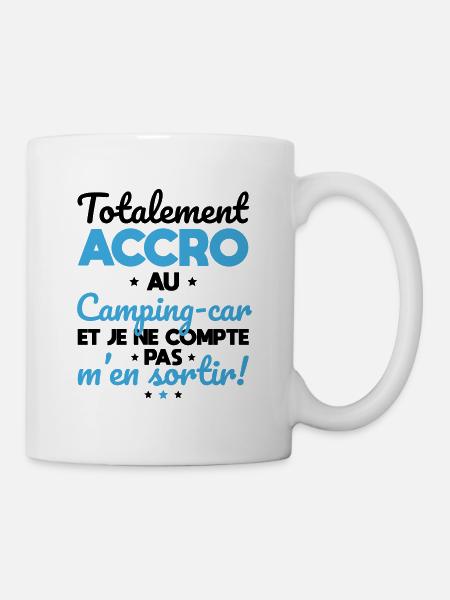Camping-car - Totalement accro au camping-car - Mug blanc - blanc