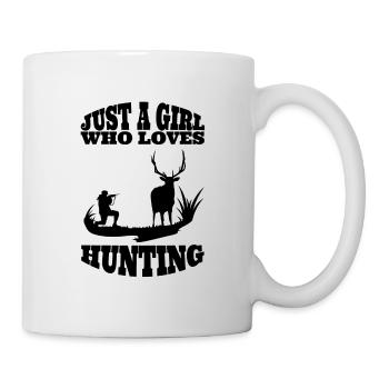 Chasser sort maman chasse chasseur chasseur fille fille fille femme - Mug blanc - blanc - Droite
