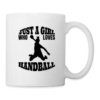 Handballerin Frauenhandball Handball Mädchen Damen - Tasse - Weiß - Rechts