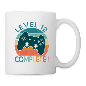 Level 12 Geschenk Geek Geburtstag 12 Jahre gamer - Tasse - Weiß - Rechts