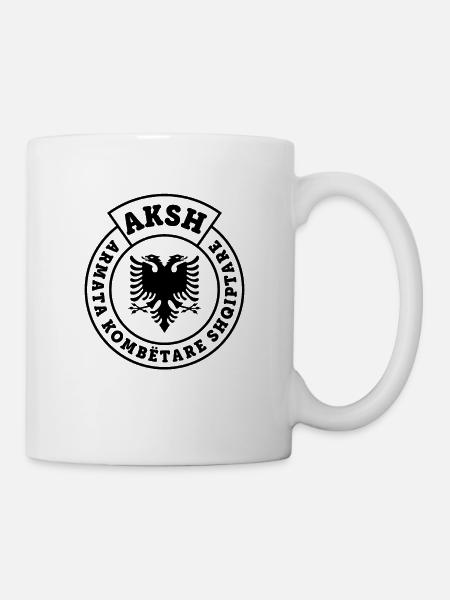 Aksh Geschenk Albanien Albaner Balkan Kosovo - Tasse - Weiß