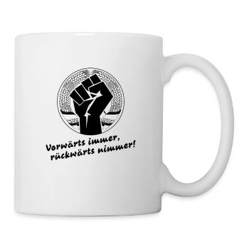 Vörwarts immer Geschenk NVA DDR Ostdeutschland - Tasse - Weiß - Rechts