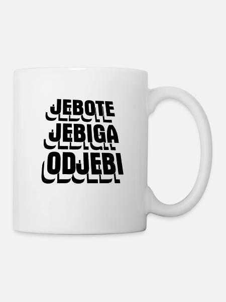 Jebiga Geschenk SFRJ Balkan Jugo Jugoslawien - Tasse - Weiß