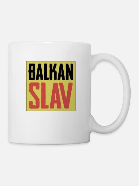 Balkan slav Geschenk Jugoslawien SFRJ Jugo - Tasse - Weiß