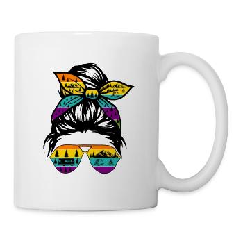 Camping Woman - Tasse - Weiß - Rechts
