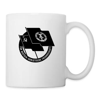 Deutsch sowjetische freundschaft Geschenk DDR Ossi - Tasse - Weiß - Rechts