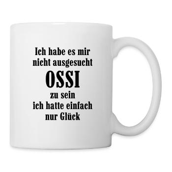 Ossi DDR Geschenk Ostdeutschland Trabi - Tasse - Weiß - Rechts