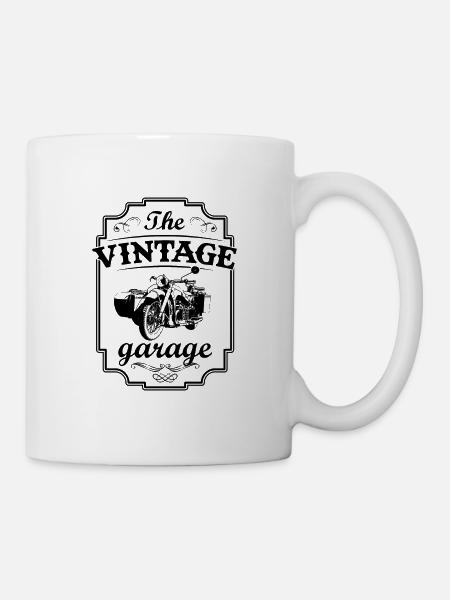 The vintage garage Ural Sidewagen - Mug blanc - blanc