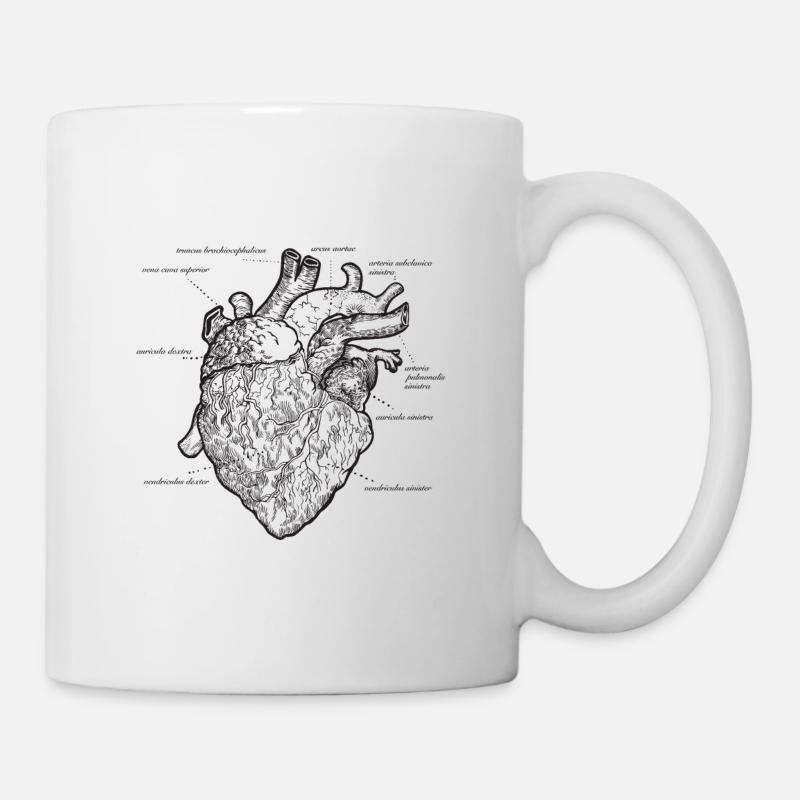 Médecine cardiaque anatomique - Mug blanc - blanc