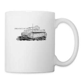 WW2 Panzer Tiger I - Mug blanc - blanc - Droite
