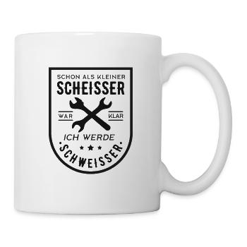 Schweisser, Schweißer, Schweißen - Tasse - Weiß - Rechts