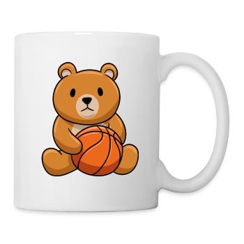 Basket-ball Teddy Bear - Mug blanc - blanc - Droite