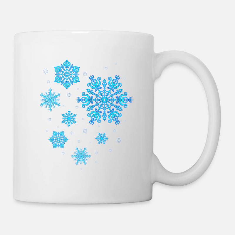 Il neige - flocons de neige - Mug blanc - blanc