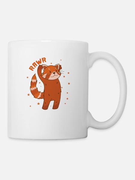 Cat bear roars bear cat bamboo Nepal - Mug - white