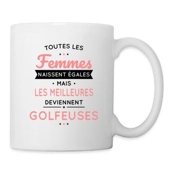 Golf - Femmes égales meilleures golfeuses - Mug blanc - blanc - Droite