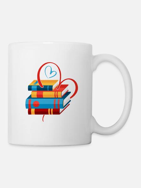 Love Reading Books - Mug - white