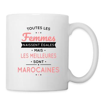 Femmes égales les meilleures sont Marocaines - Mug blanc - blanc - Droite