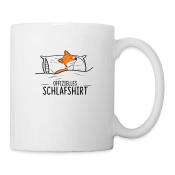 Offizielles Schlafshirt Fuchs Rotfuchs - Tasse - Weiß - Rechts