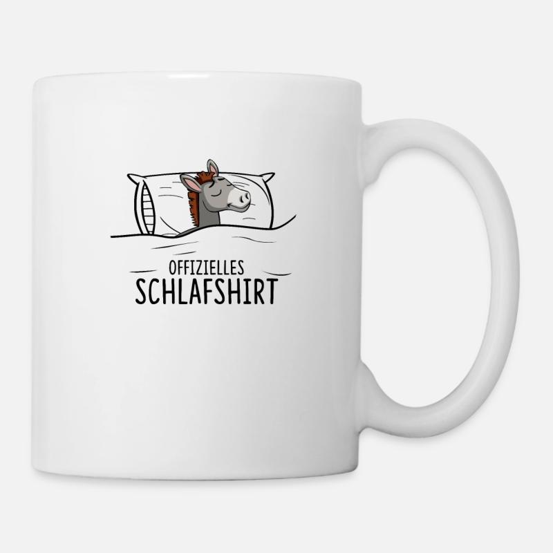 Offizielles Schlafshirt Esel - Tasse - Weiß