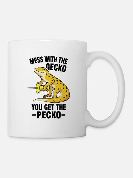 Gecko Meme - Tasse - Weiß