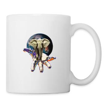 Éléphant - Mug blanc - blanc - Droite
