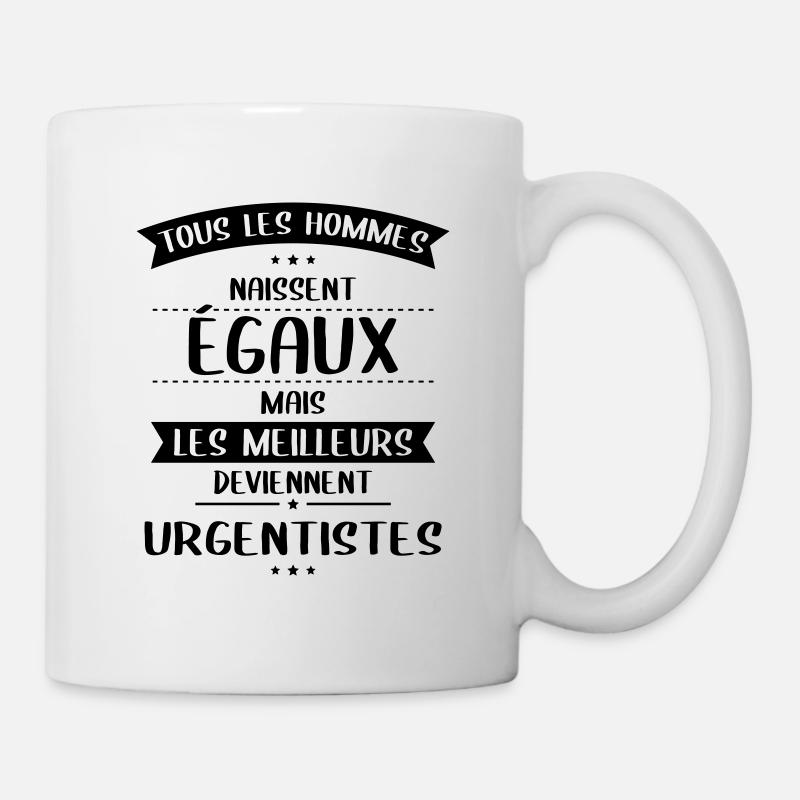 Hommes égaux les meilleurs deviennent urgentistes - Mug blanc - blanc
