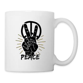 Paix Liberté Idée cadeau de paix - Mug blanc - blanc - Droite