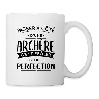 Archère - Frôler la perfection - Mug blanc - blanc - Droite