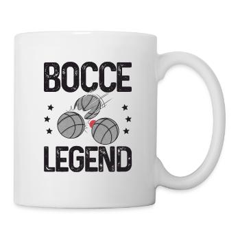 Légende de la pétanque disant boule de pétanque avec Jack Bocci - Mug blanc - blanc - Droite
