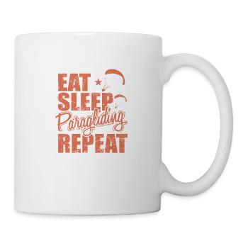 Eat Sleep Paragliding Repeat Extreme Sport - Mug - white - Right