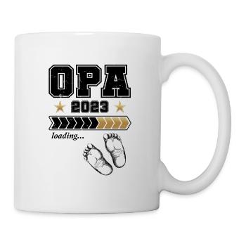 Werdender Opa 2023 - Tasse - Weiß - Rechts