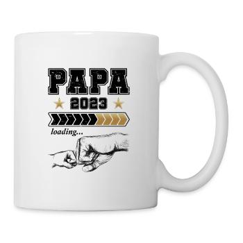 Papa Loading 2023 - Tasse - Weiß - Rechts