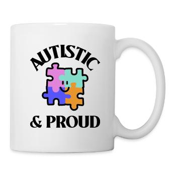 Autistic & Proud - Mug - white - Right