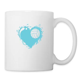 Ich liebe Wasserball Hobby Wassersport - Tasse - Weiß - Rechts