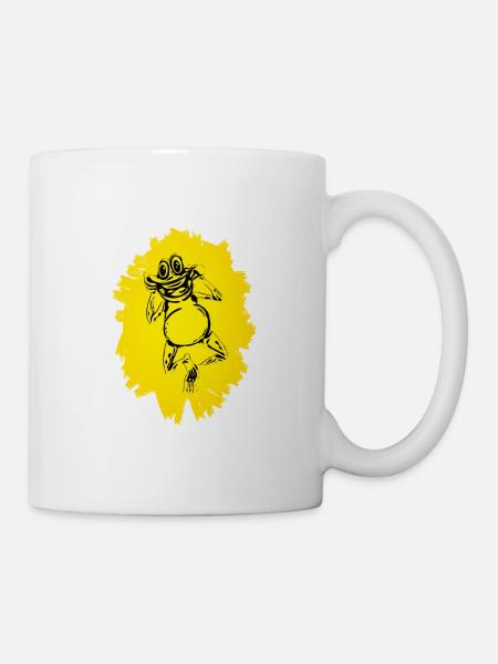 Frosch - Tasse - Weiß